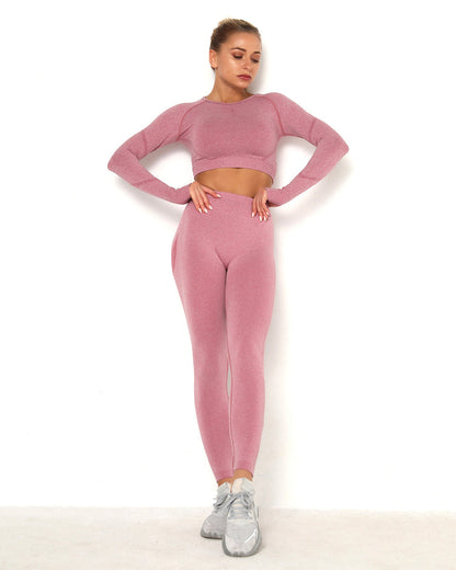 Amplify Scrunch Seamless Long Sleeve - Pink