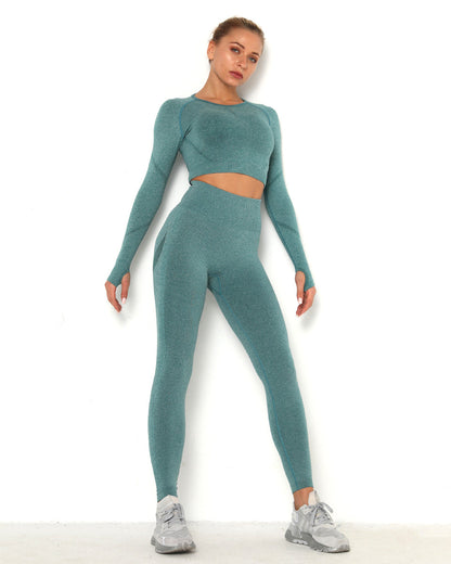 Amplify Scrunch Seamless Long Sleeve - Teal