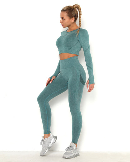 Amplify Scrunch Seamless Long Sleeve - Teal