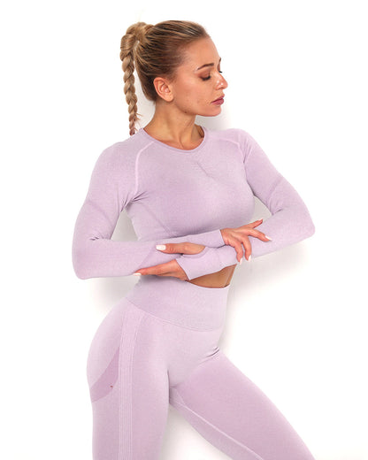 Amplify Scrunch Seamless Long Sleeve - Light Purple