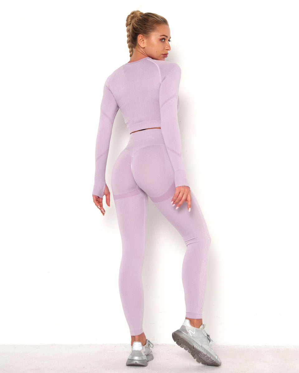 Amplify Scrunch Seamless Long Sleeve - Light Purple