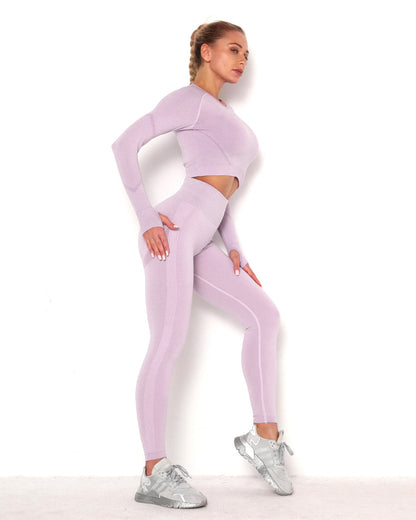 Amplify Scrunch Seamless Long Sleeve - Light Purple