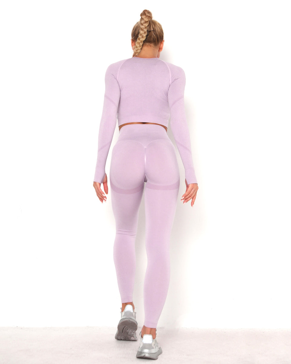 Amplify Scrunch Seamless Long Sleeve - Light Purple