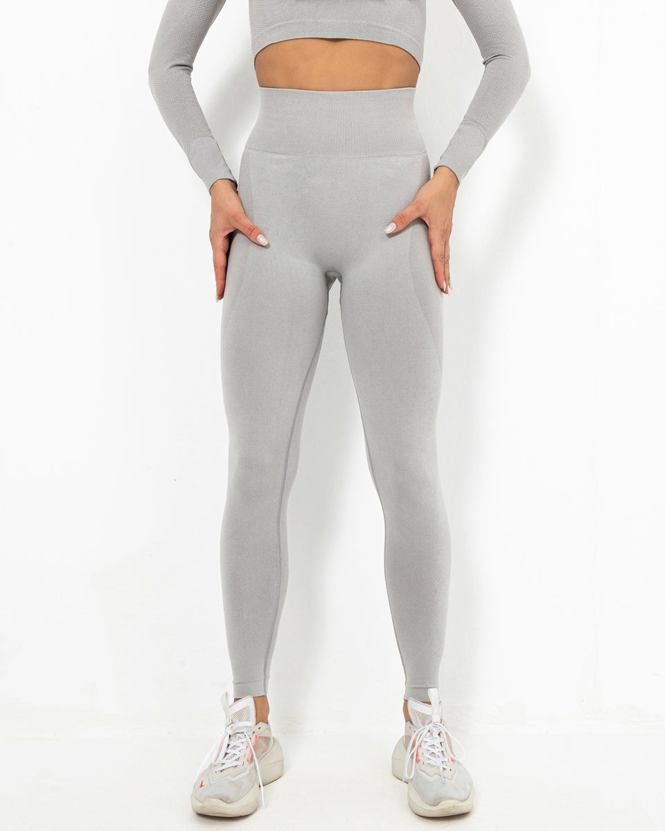 Felicity Seamless Leggings - Light Grey