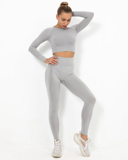 Felicity Seamless Leggings - Light Grey