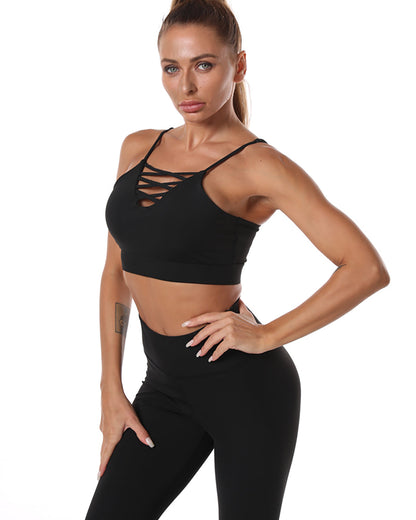 Gizus Sports Bra - Black