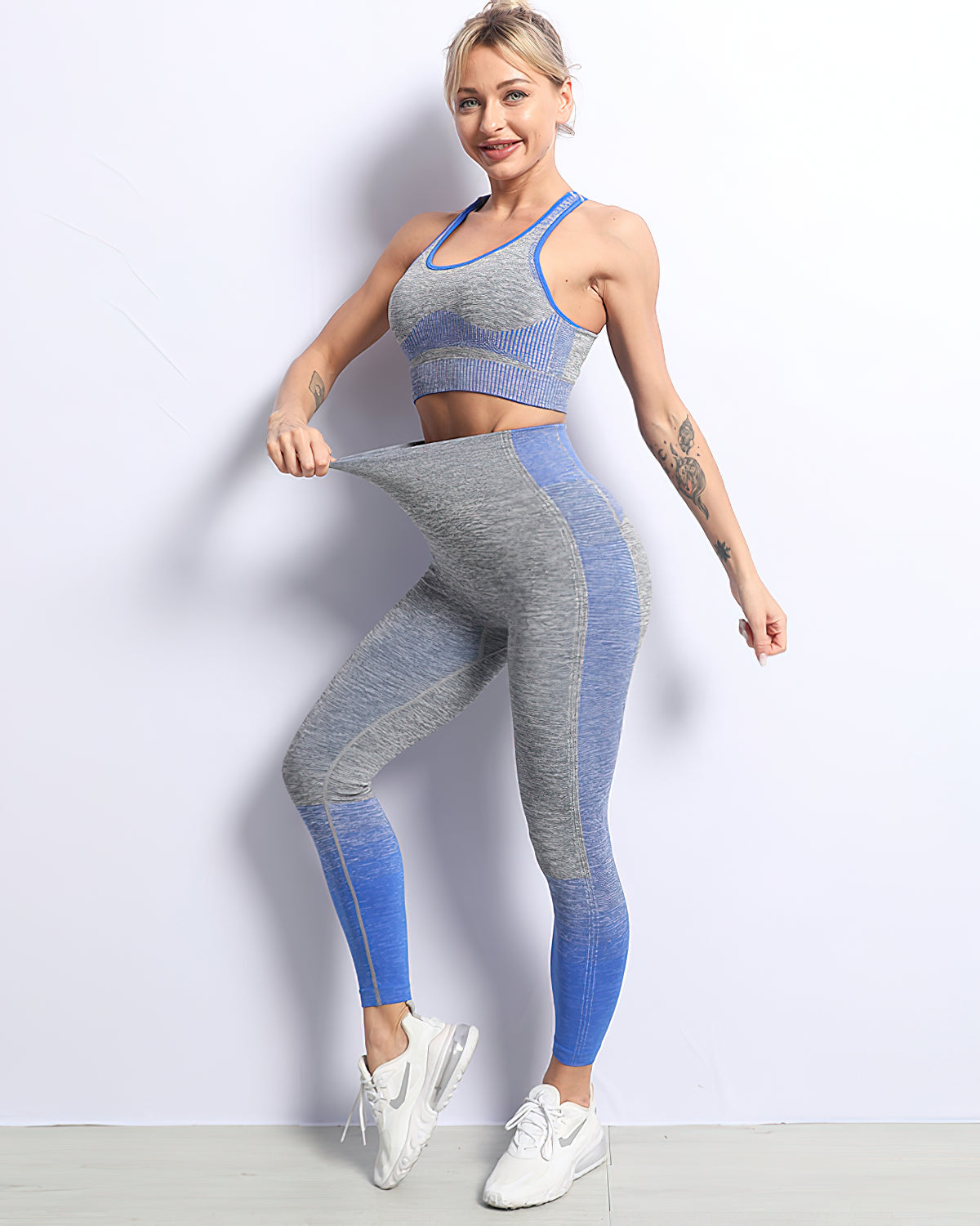 Harmony Seamless Leggings - Blue