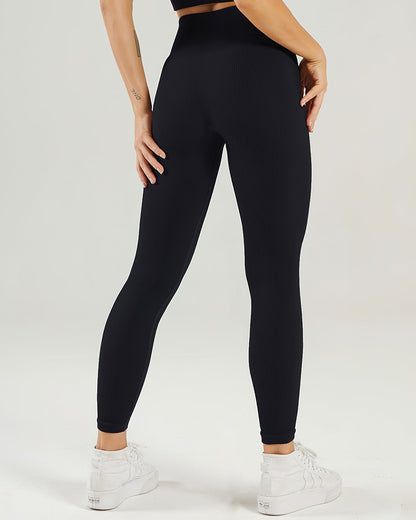 Nieve Ribbed Athleisure Leggings