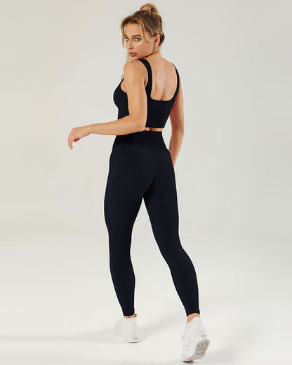 Nieve Ribbed Athleisure Leggings