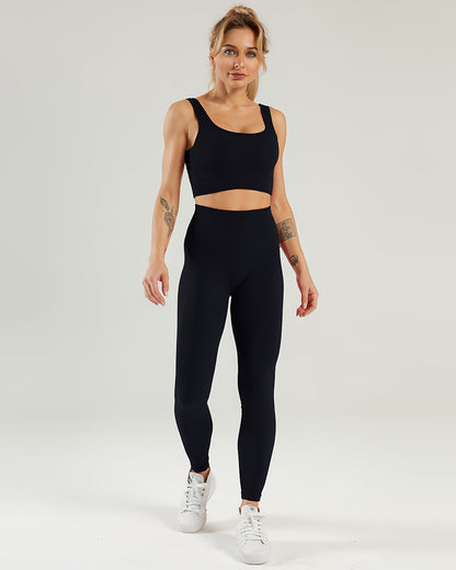 Nieve Ribbed Athleisure Leggings