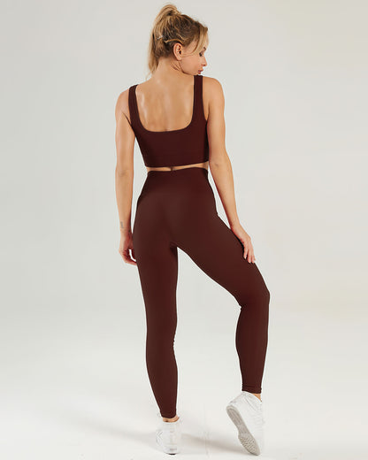 Nieve Ribbed Athleisure Leggings