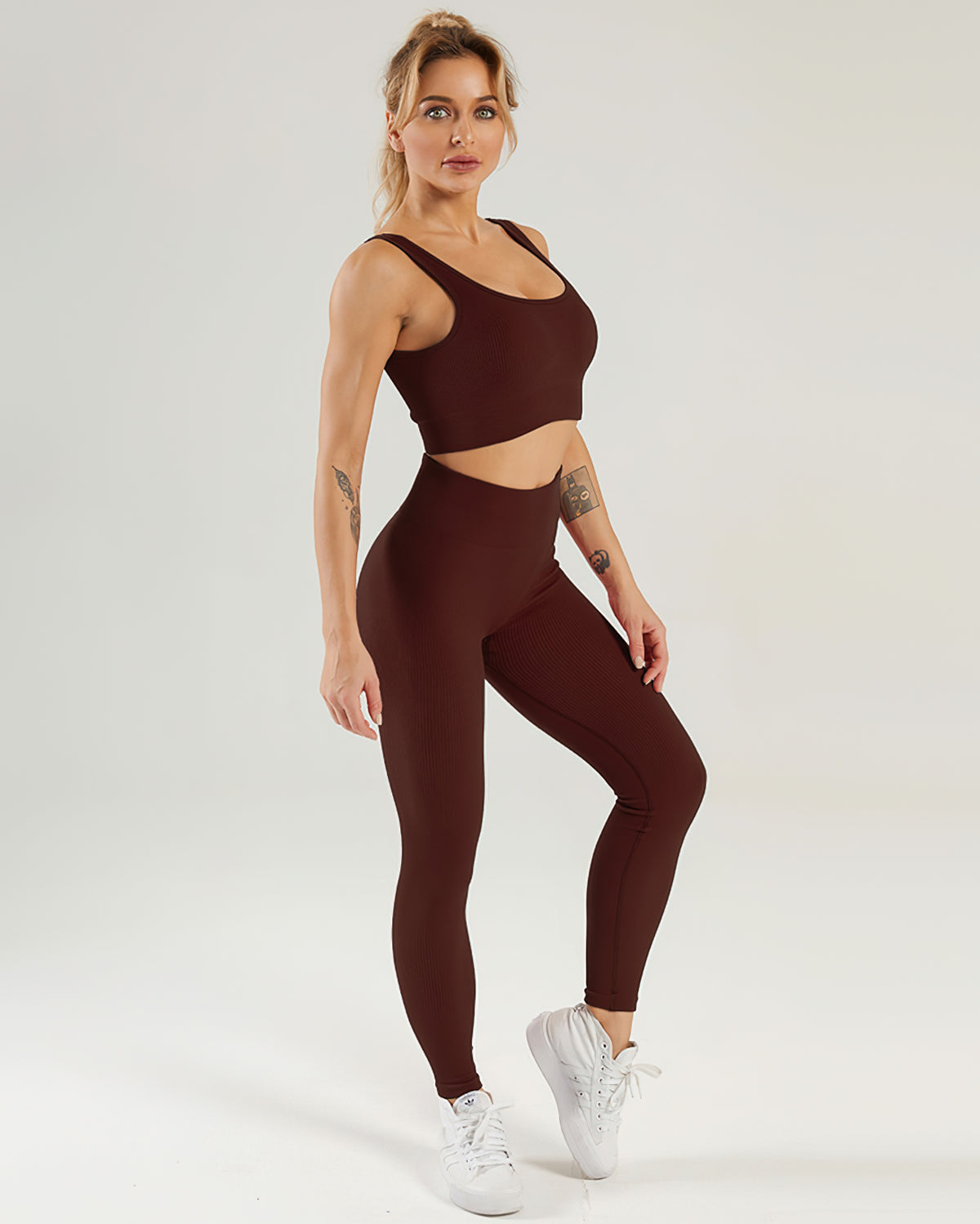 Nieve Ribbed Athleisure Leggings