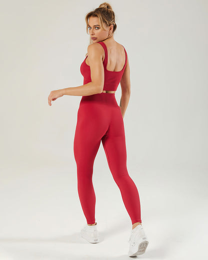 Nieve Ribbed Athleisure Leggings