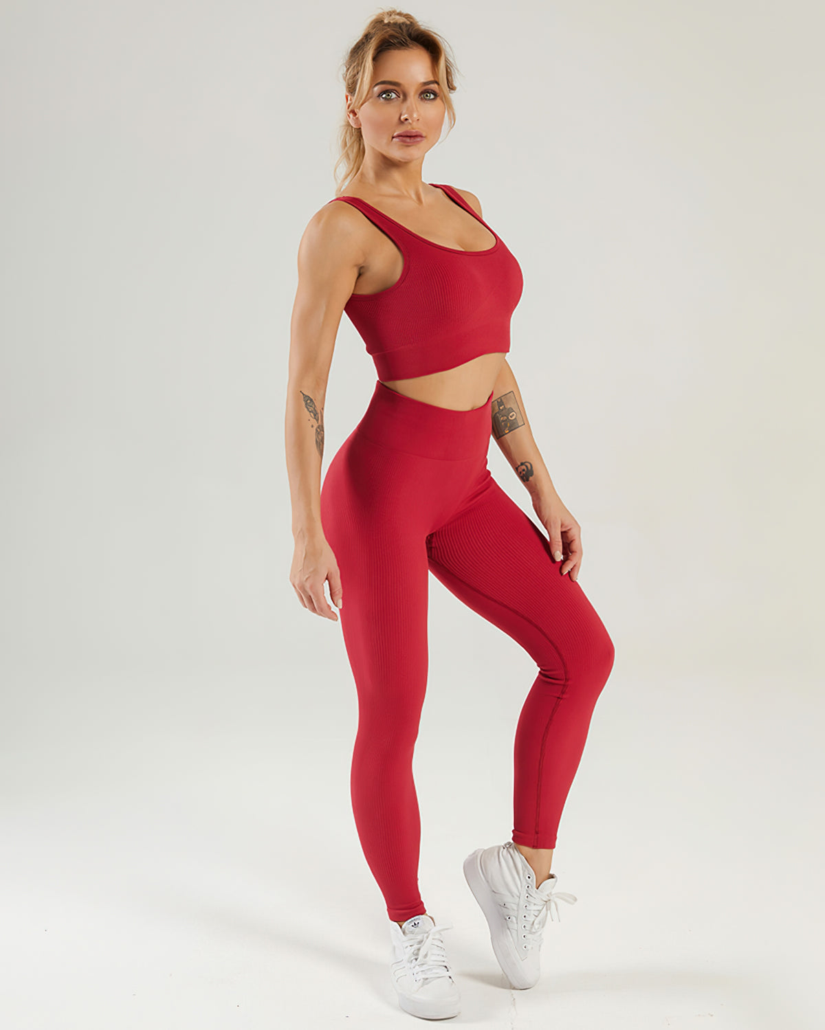 Nieve Ribbed Athleisure Leggings