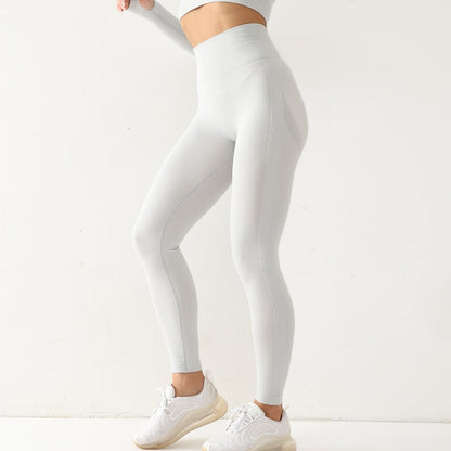 Seamless Scrunch Leggings - White