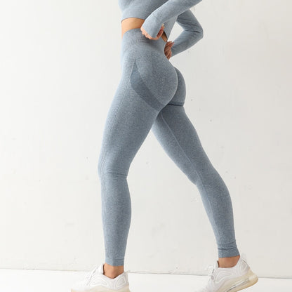 Seamless Scrunch Leggings - Blue