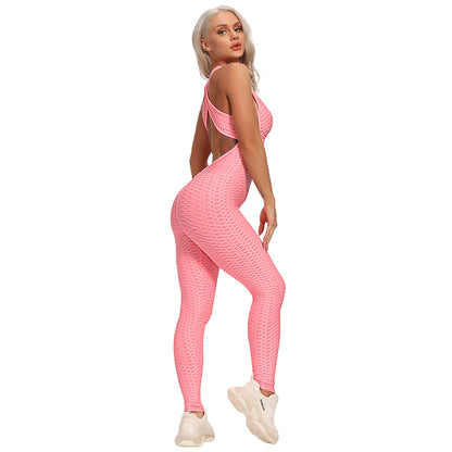 Booty Lifting x Anti-Cellulite Pink Jumpsuit