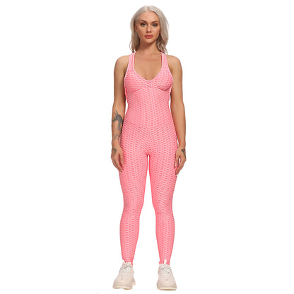 Booty Lifting x Anti-Cellulite Pink Jumpsuit