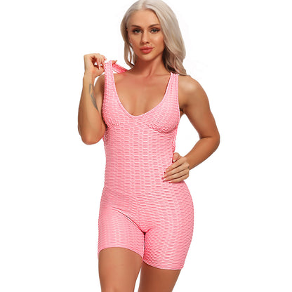 BOOTY LIFTING X ANTI-CELLULITE PINK ROMPER