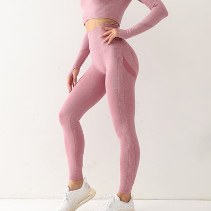 Seamless Scrunch Leggings - Light Pink