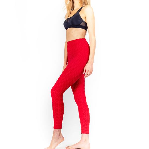 Booty Lifting x Anti Cellulite Leggings Red Lift Leggings