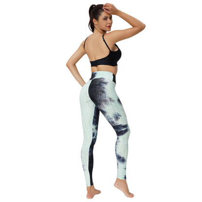 BOOTY LIFTING X ANTI-CELLULITE LEGGINGS - BLACK & turquoise